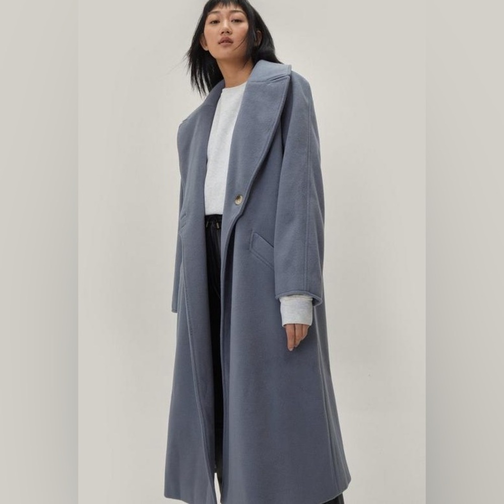 Nasty Gal Collection Wool Blend Oversized Duster Coat